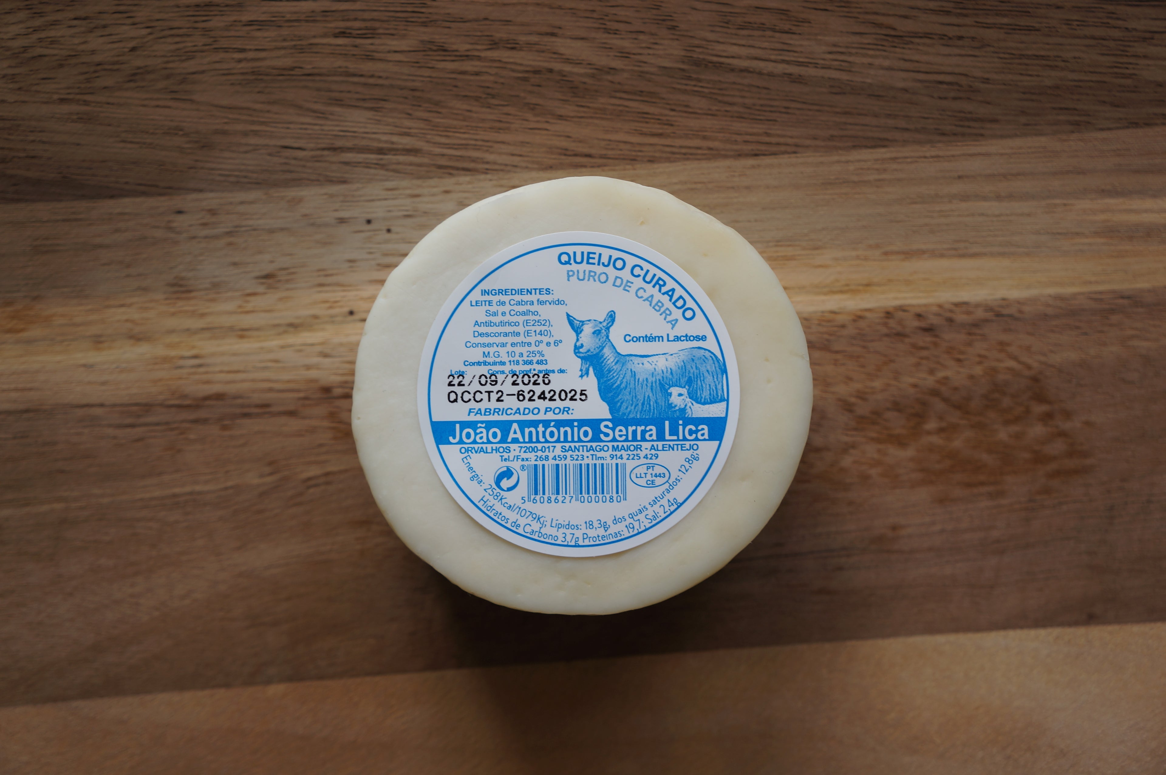 Queijo Curado Puro de Cabra