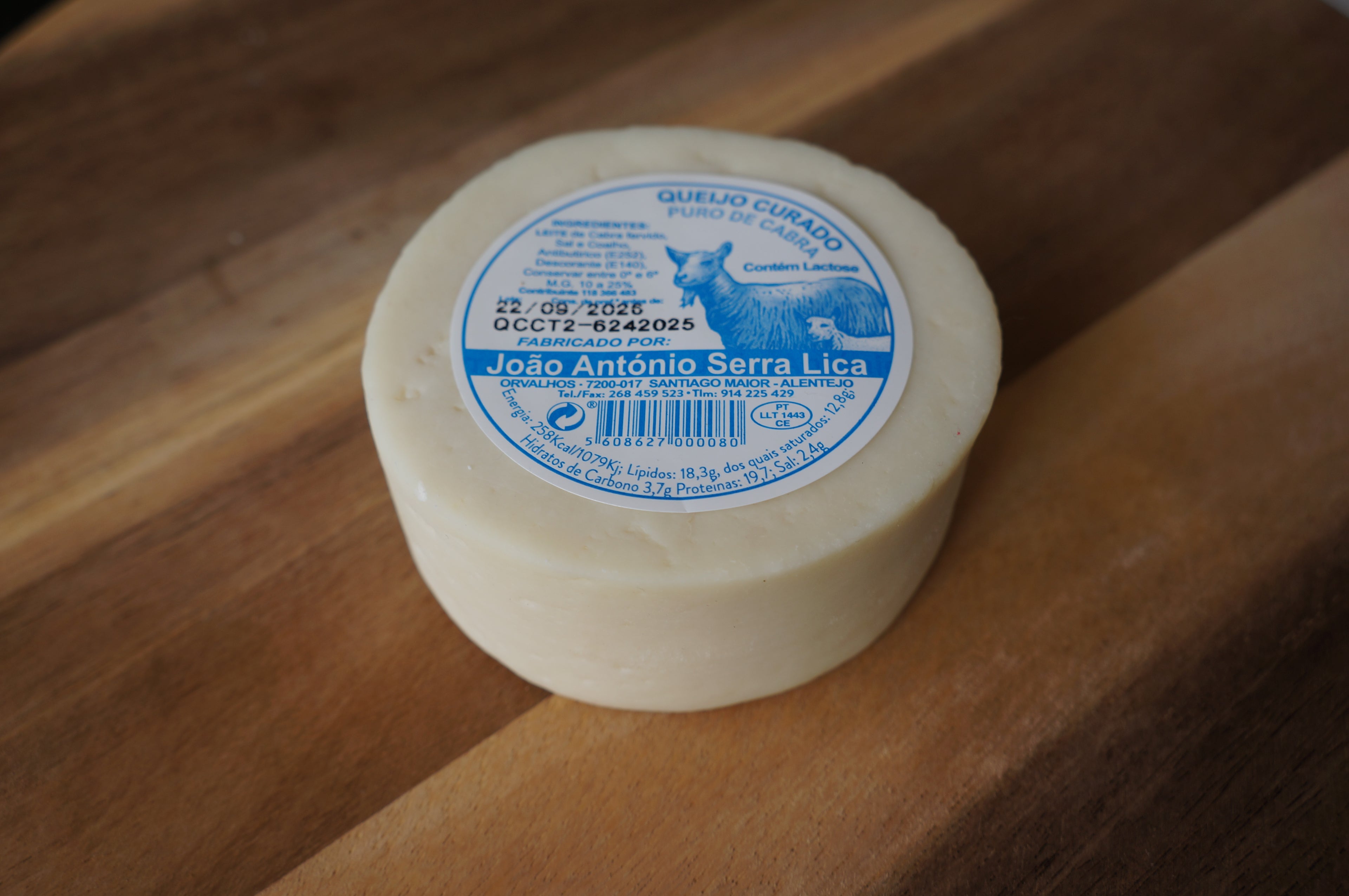 Queijo Curado Puro de Cabra